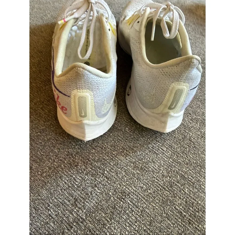 Nike Women’s Running Sneakers White Purple Mesh Athletic Shoes Size 8.5
